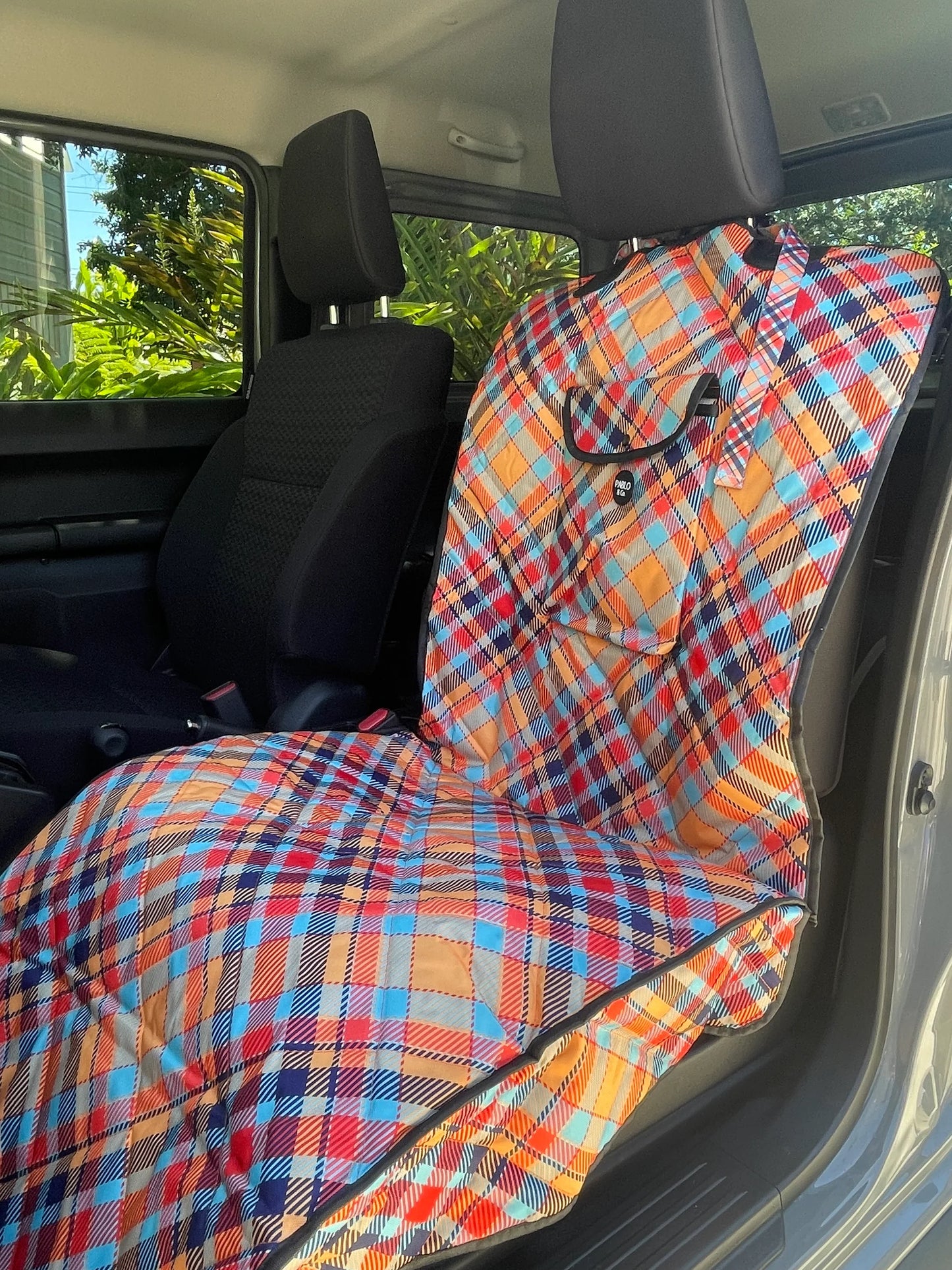 Pablo & Co Deluxe Car Seat Cover - Tartan Colour